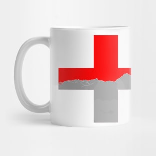 Swiss Flag Transparent Bottom Mug